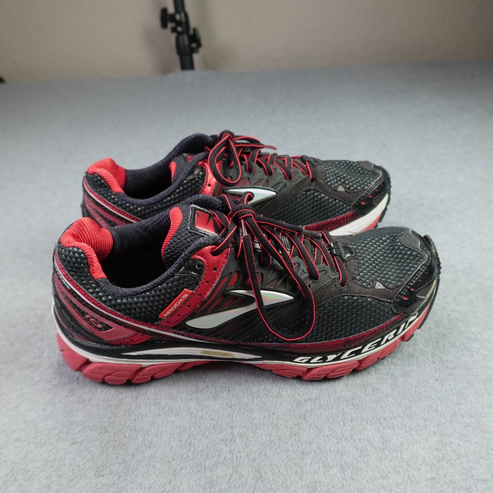 Brooks Glycerin 10‎ Mens Size 10 Black Red Silver Athletic Running